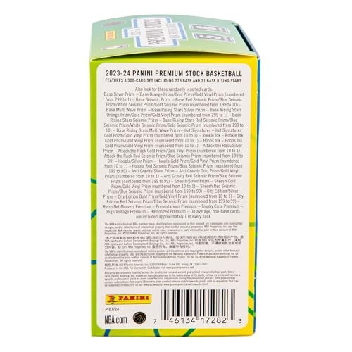 2023-24 Panini Premium Stock Basketball Trading Cards Blaster Box