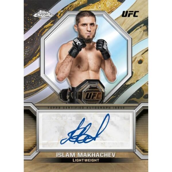 Topps UFC Chrome 2024 - Mega Box: 48 Collectible Trading Cards - Unisex - Multicolor Parallels - 1 Autograph Guaranteed