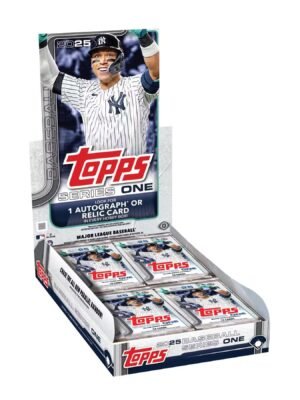 71P-iLAw1pL-1 2025 Topps Series 1 Baseball Trading Card MLB Hobby 20 Pack Box (1 Autograph or Relic)
