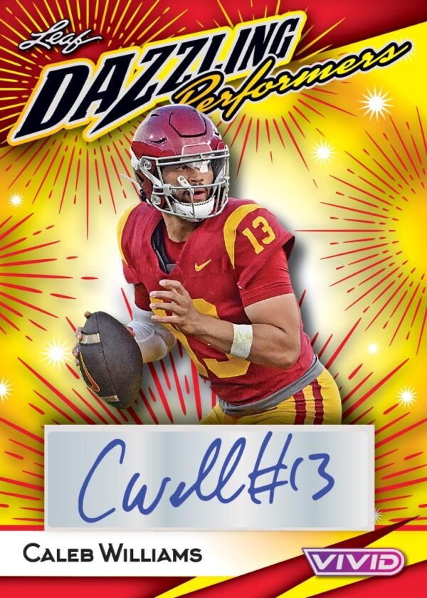 71Y61qXEDlL-1 2024 Leaf Vivid Football Hobby Trading Card Box 5 Autographs