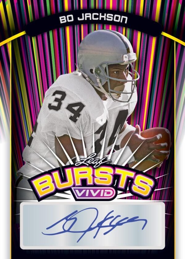 71nfLcHneOL 2024 Leaf Vivid Football Hobby Trading Card Box 5 Autographs