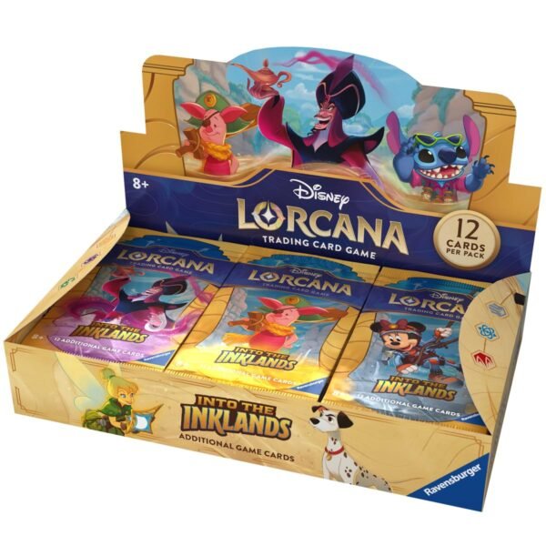 Ravensburger Disney Lorcana TCG: Into The Inklands Booster Pack Display | 24 Packs with 12 Trading Cards Each | Ideal for Collectors & Disney Fans | Suitable for Ages 8+