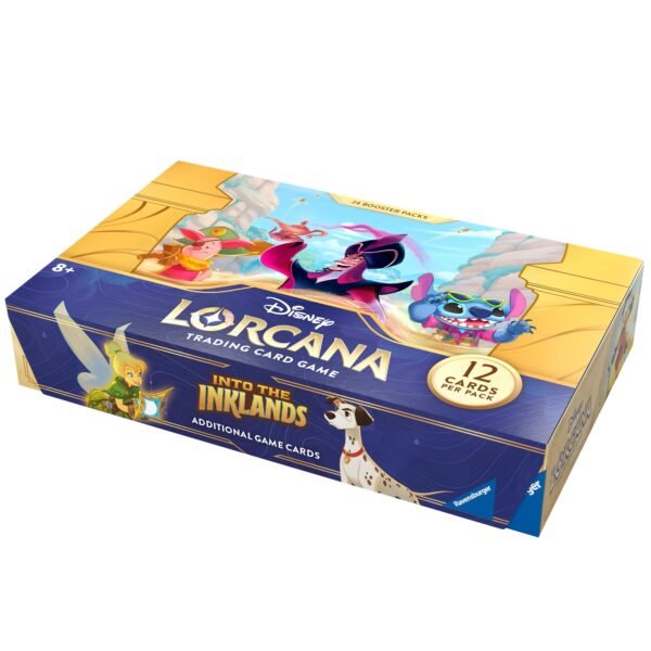 Ravensburger Disney Lorcana TCG: Into The Inklands Booster Pack Display | 24 Packs with 12 Trading Cards Each | Ideal for Collectors & Disney Fans | Suitable for Ages 8+