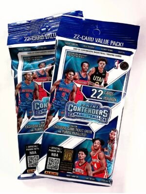 (2) 2023-24 Panini Contenders Basketball 22 Card Jumbo Value Packs - 2 Packs - 44 Basketball Cards